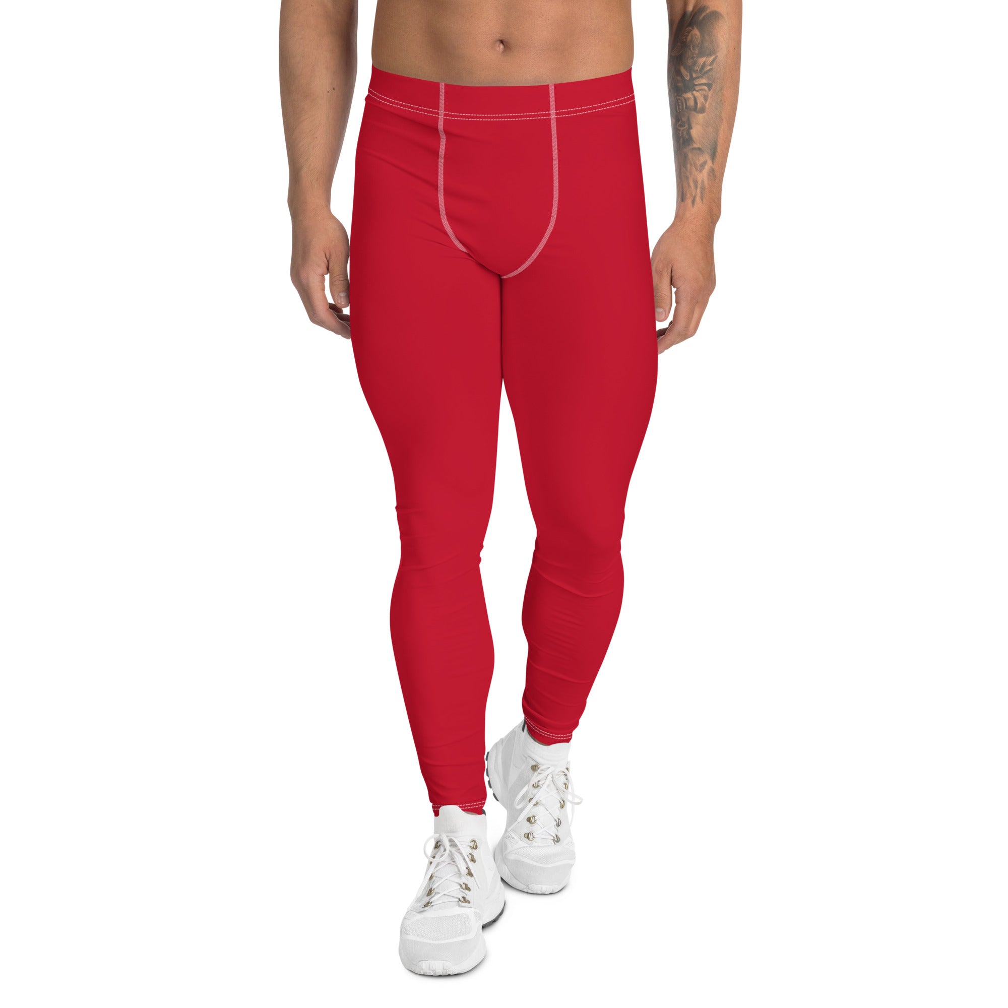 Very Durable "POSITIVITY" Print Men's Sports Compression Pants