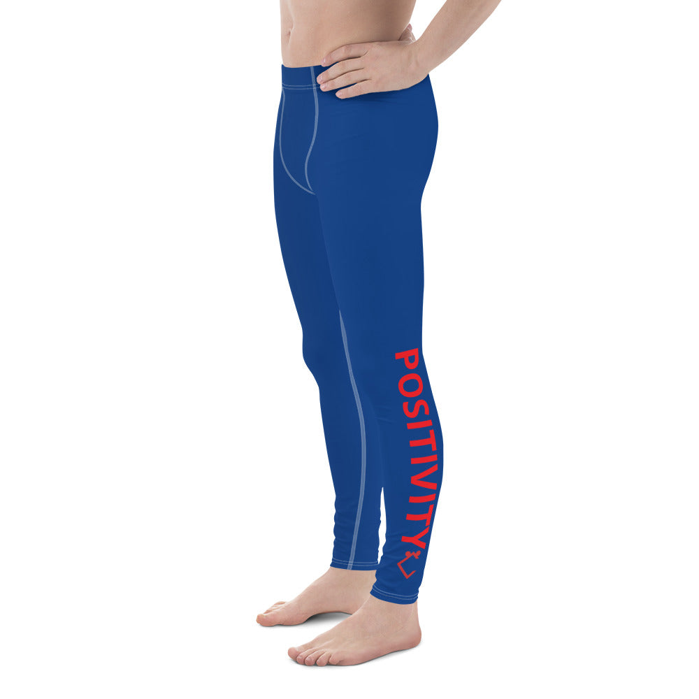 Very Durable "POSITIVITY" Print Men's Sports Compression Pants