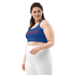 Very Durable "POSITIVITY" Print Plus Size Sports Bra