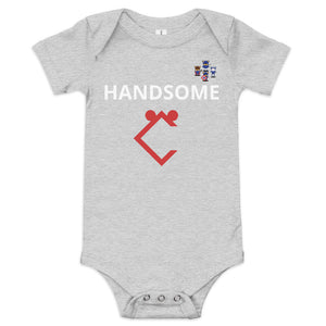 Very Durable "HANDSOME" Print Onesies