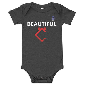 Very Durable "BEAUTIFUL" Print Onesies