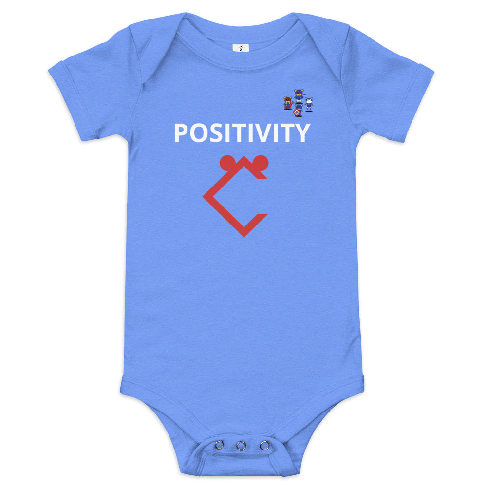 Very Durable Unisex "POSITIVITY" Print Onesies