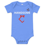 Very Durable "HANDSOME" Print Onesies