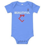 Very Durable "BEAUTIFUL" Print Onesies