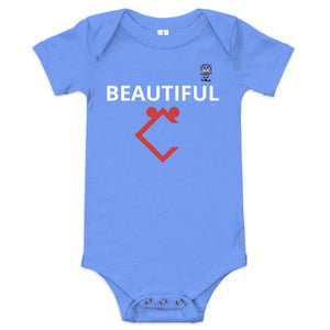 Very Durable "BEAUTIFUL" Print Onesies