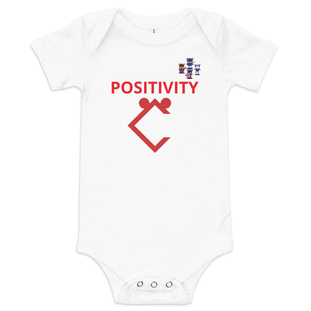 Very Durable Unisex "POSITIVITY" Print Onesies