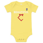 Very Durable "BEAUTIFUL" Print Onesies