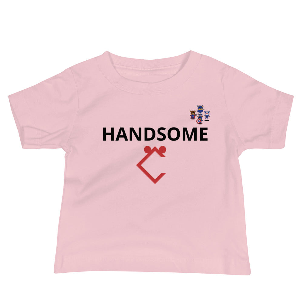 Very Durable Boy's "HANDSOME" Print Short Sleeve Tee