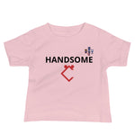 Very Durable Boy's "HANDSOME" Print Short Sleeve Tee