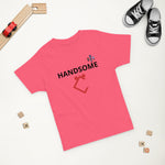 Very Durable Boy's  "HANDSOME" Print T-Shirt