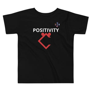 Very Durable Unisex Toddler "POSITIVITY" Print T-Shirt