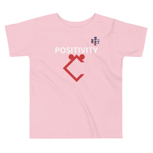 Very Durable Unisex Toddler "POSITIVITY" Print T-Shirt