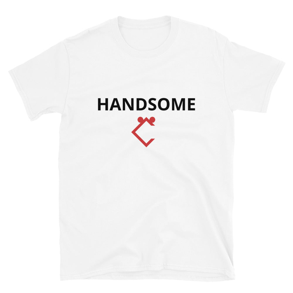 Very Durable "HANDSOME" Print T-Shirt