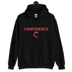 Very Durable "CONFIDENCE" Print Plus Size Hoodie