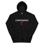 Very Durable "CONFIDENCE" Print Plus Size Hoodie