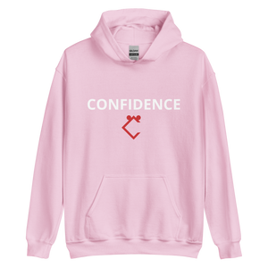 Very Durable "CONFIDENCE" Print Plus Size Hoodie