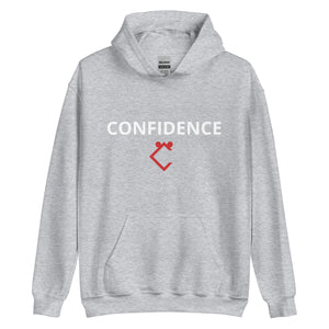 Very Durable "CONFIDENCE" Print Plus Size Hoodie