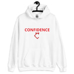 Very Durable "CONFIDENCE" Print Plus Size Hoodie