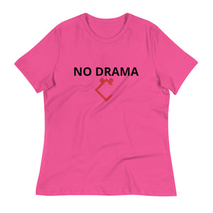 Very Durable "NO DRAMA" Print Relaxed T-Shirt