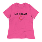 Very Durable "NO DRAMA" Print Plus Size Relaxed T-Shirt