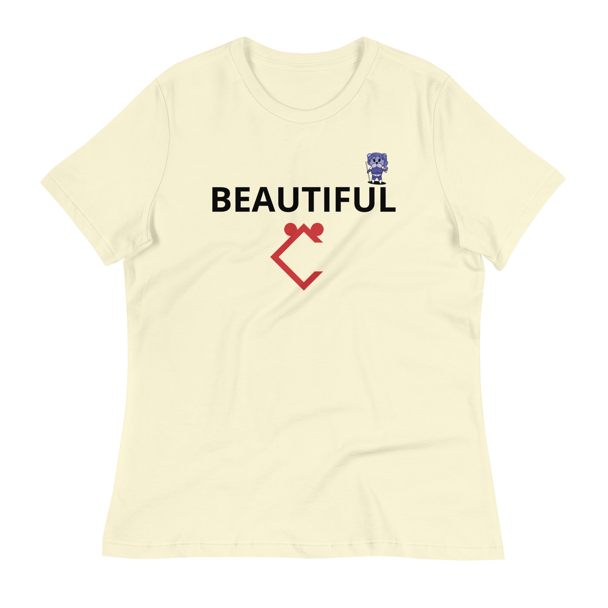 Very Durable Girl's "BEAUTIFUL" Print T-Shirt