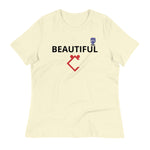 Very Durable Girl's "BEAUTIFUL" Print T-Shirt