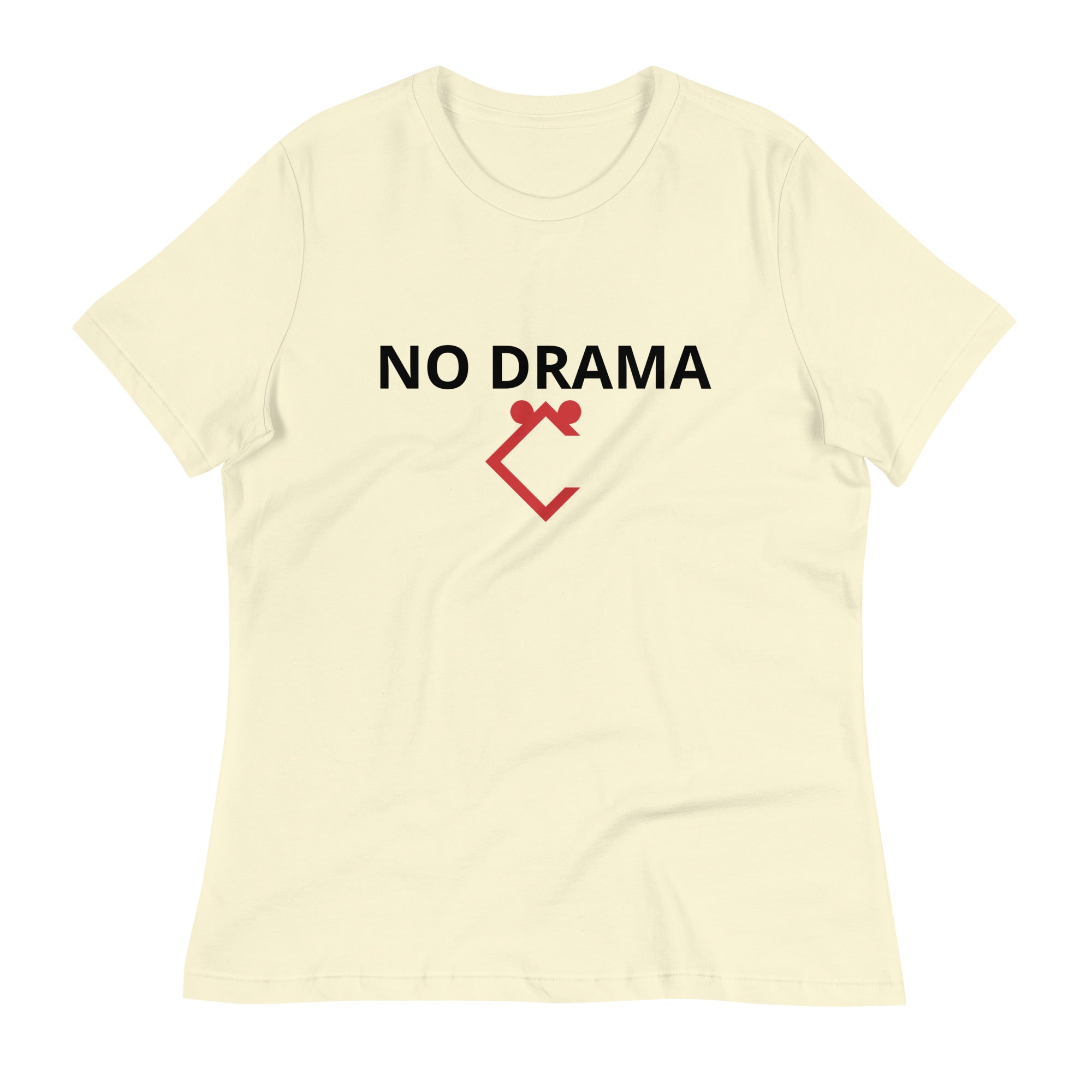 Very Durable "NO DRAMA" Print Relaxed T-Shirt