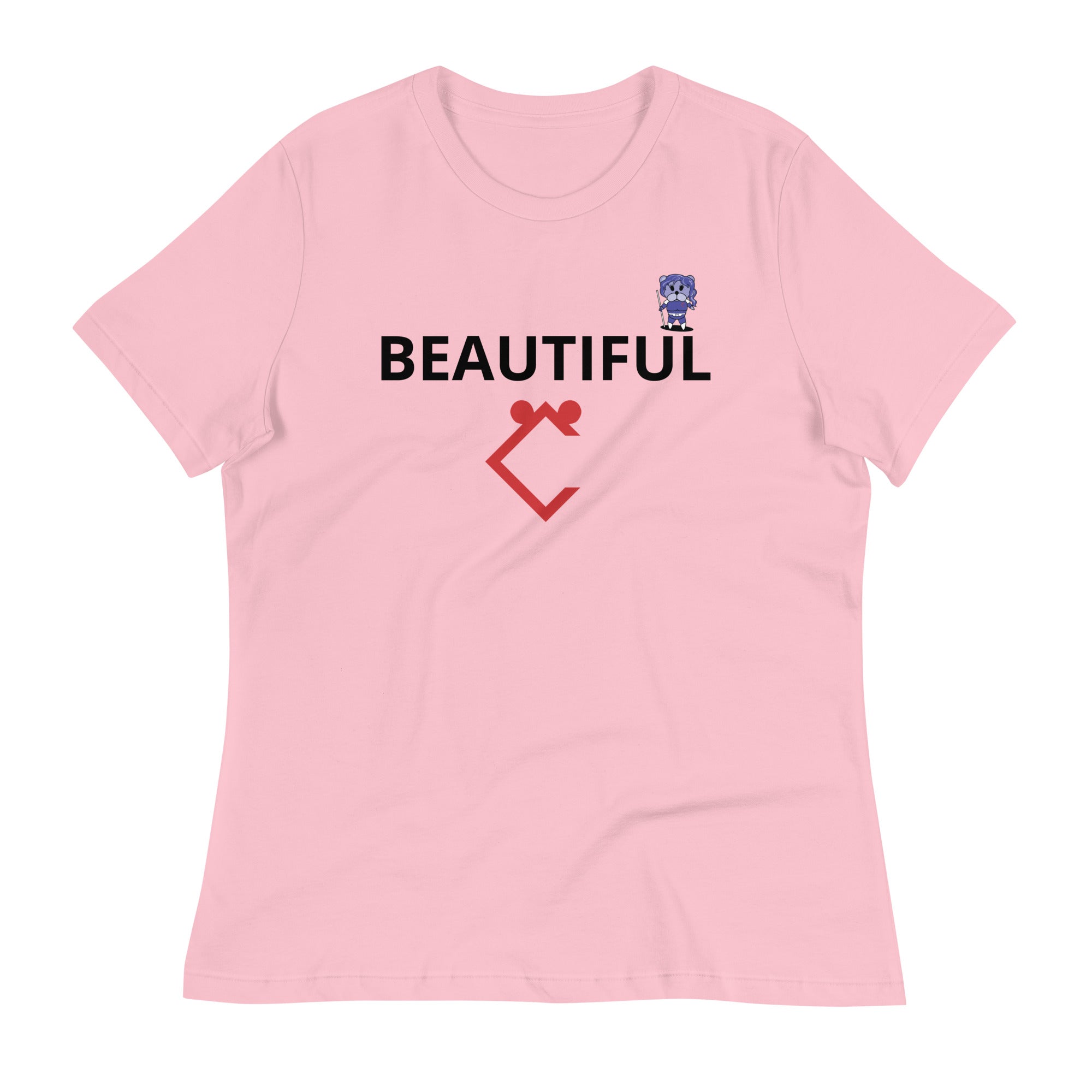 Very Durable Girl's "BEAUTIFUL" Print T-Shirt