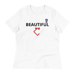 Very Durable Girl's "BEAUTIFUL" Print T-Shirt