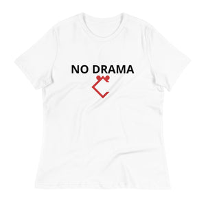 Very Durable "NO DRAMA" Print Relaxed T-Shirt