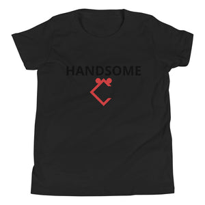 Very Durable Boy's "HANDSOME" Print T-Shirt