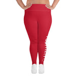 Very Durable "POSITIVITY" Print Plus Size Leggings