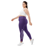 Very Durable "POSITIVITY" Print Plus Size Leggings