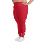 Very Durable "POSITIVITY" Print Plus Size Leggings