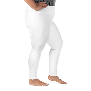 Very Durable "POSITIVITY" Print Plus Size Leggings