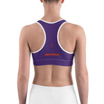 Very Durable "POSITIVITY" Print Sports Bra