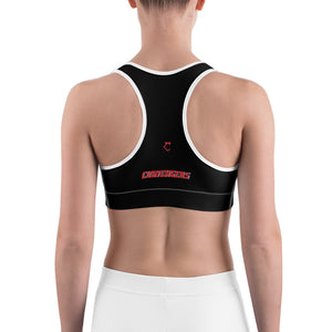 Very Durable "POSITIVITY" Print Sports Bra