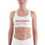 Very Durable "POSITIVITY" Print Sports Bra