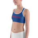 Very Durable "POSITIVITY" Print Sports Bra