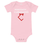 Very Durable Unisex "POSITIVITY" Print Onesies