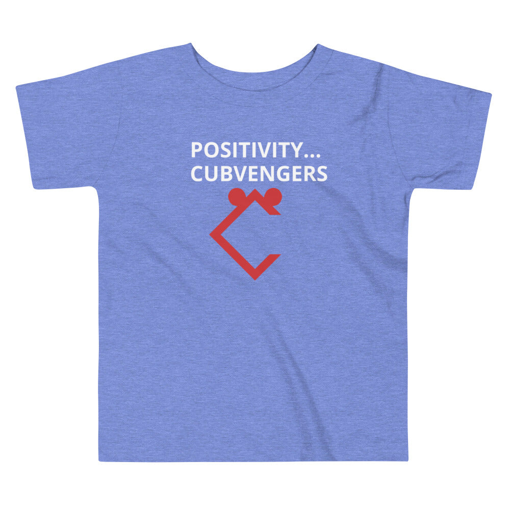 Very Durable Unisex Toddler "POSITIVITY" Print T-Shirt