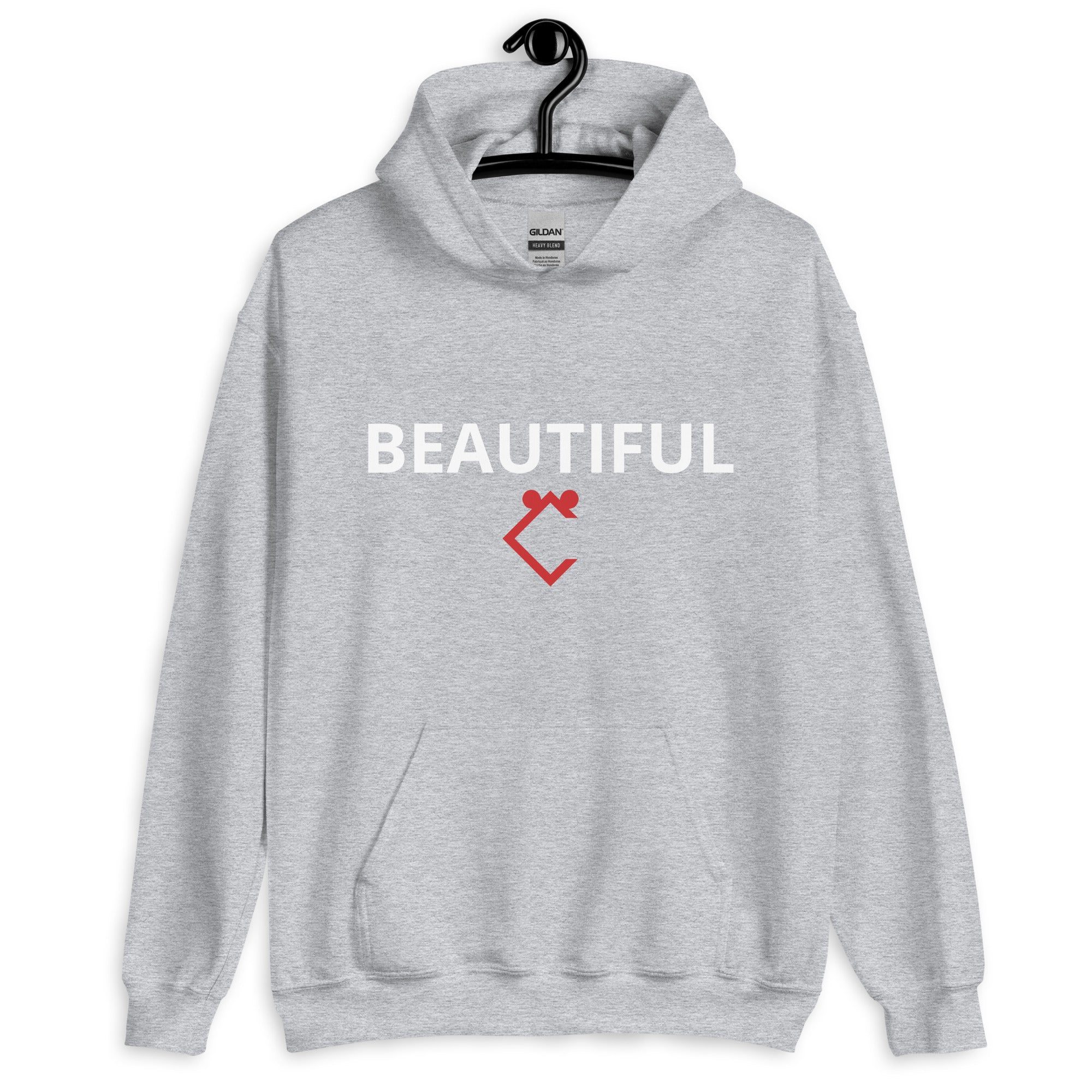 Very Durable "BEAUTIFUL" Print Hoodie