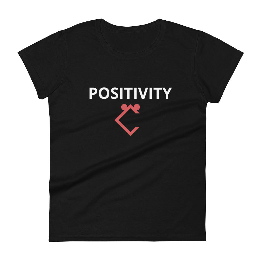 Very Durable "POSITIVITY" Print T-Shirt