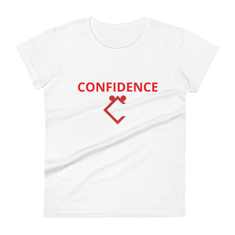 Very Durable "CONFIDENCE" Print T-Shirt