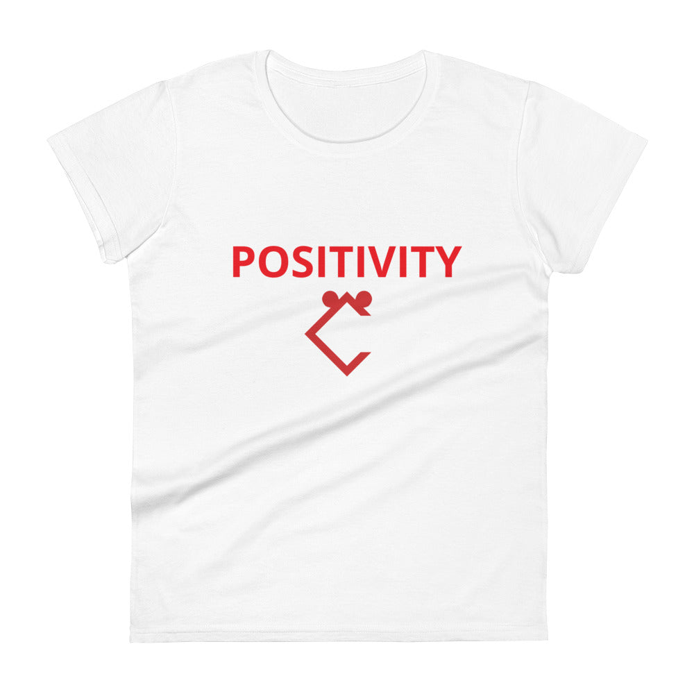 Very Durable "POSITIVITY" Print T-Shirt