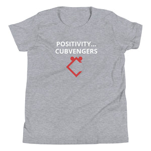 Very Durable Unisex "POSITIVITY / CUBVENGERS" Print T-Shirt