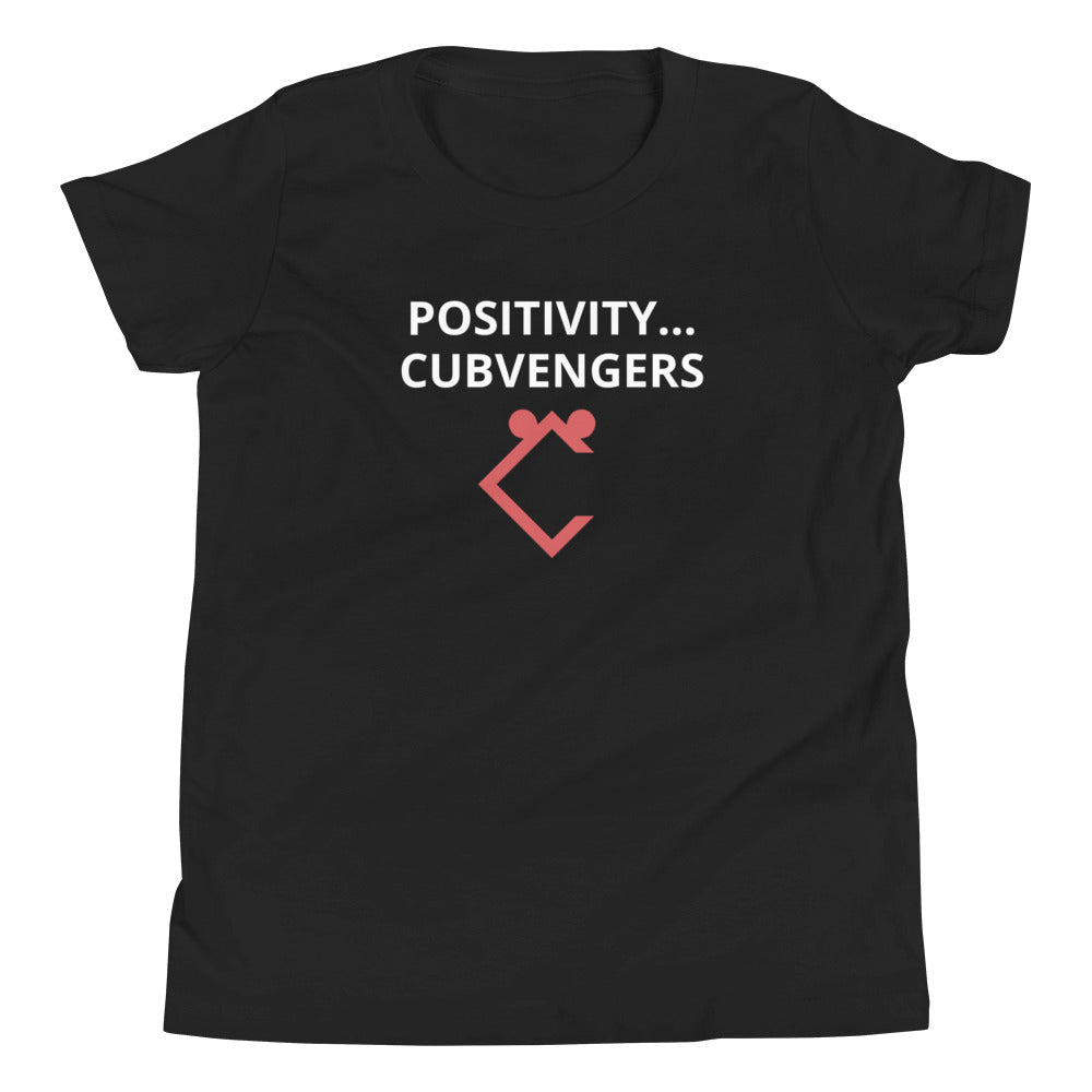 Very Durable Unisex "POSITIVITY / CUBVENGERS" Print T-Shirt