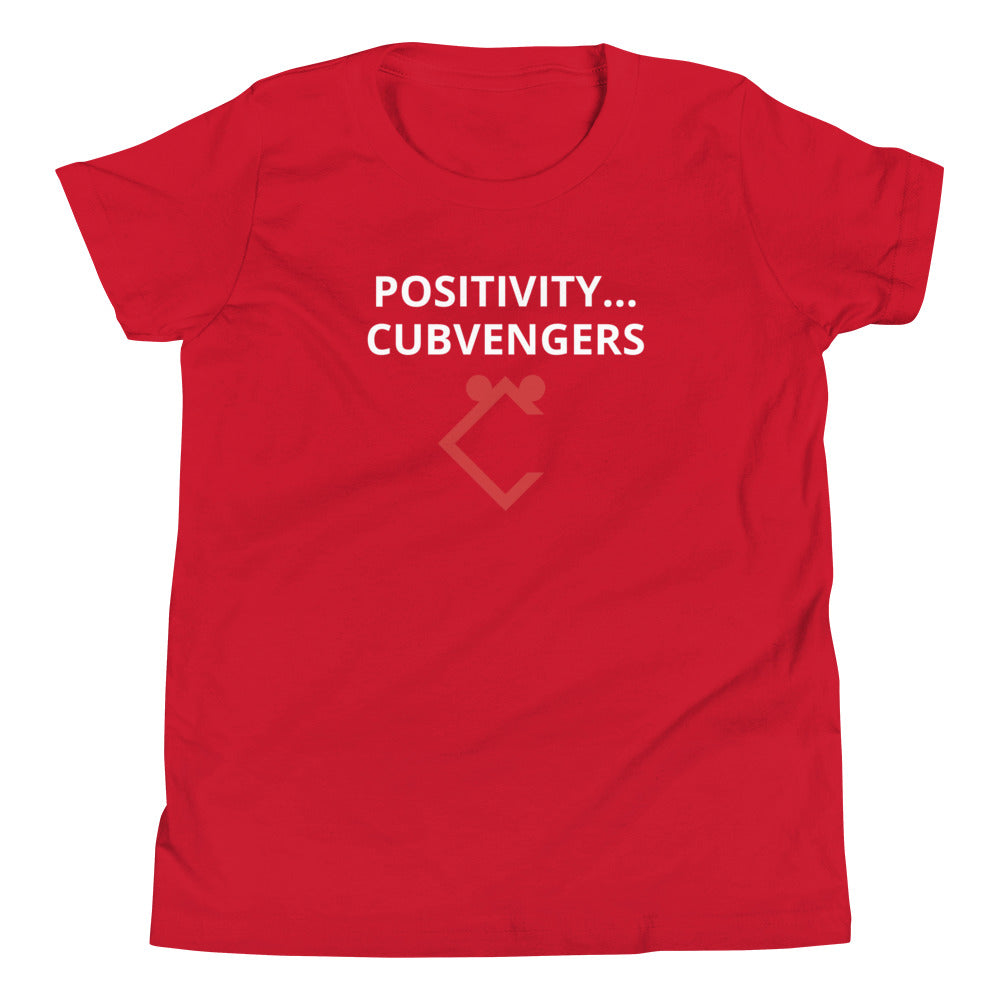 Very Durable Unisex "POSITIVITY / CUBVENGERS" Print T-Shirt